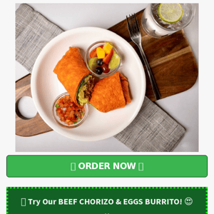 🍳Try Our BEEF CHORIZO & EGGS BURRITO!😍 | Healthy & Fresh Meal Prep