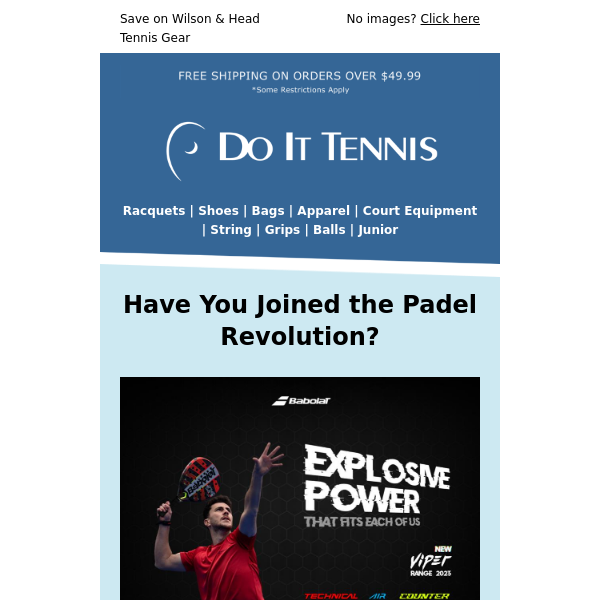 Join the Padel Revolution + Hot New Racquets from Wilson