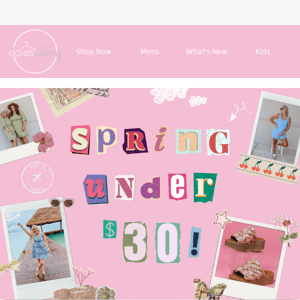 Spring UNDER $30!🌷⛅