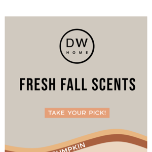 Fresh. Fall. Fragrances. 🍂