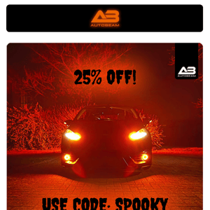 No Tricks. Just Treats. 25% OFF!