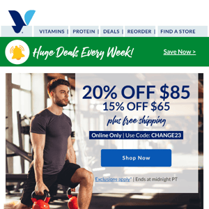 Up to 20% off awaits, The Vitamin Shoppe