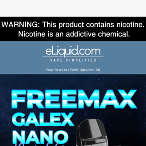 📣 Meet the Freemax Galex Nano Pod