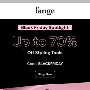 Black Friday = Up to 75% Off!