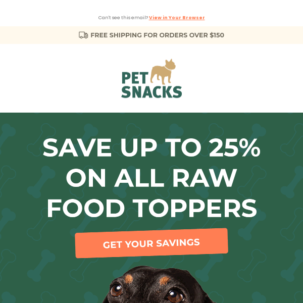 [SALE] Up to 25% off on raw food toppers!