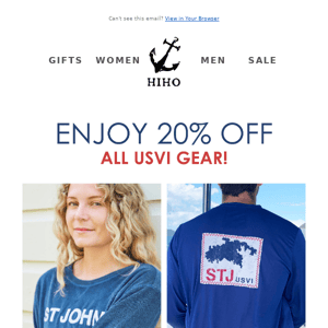 2 Days Only: Enjoy 20% Off All USVI Gear!