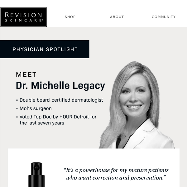 Physician Spotlight: Dr. Michelle Legacy, Double board-certified dermatologist