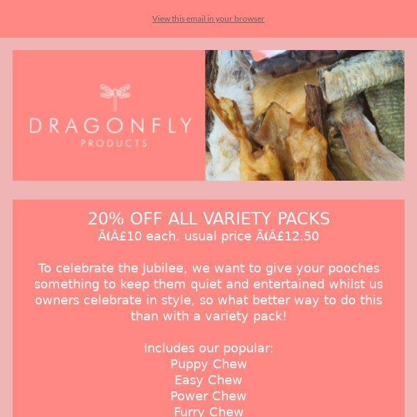 20% OFF ALL VARIETY PACKS