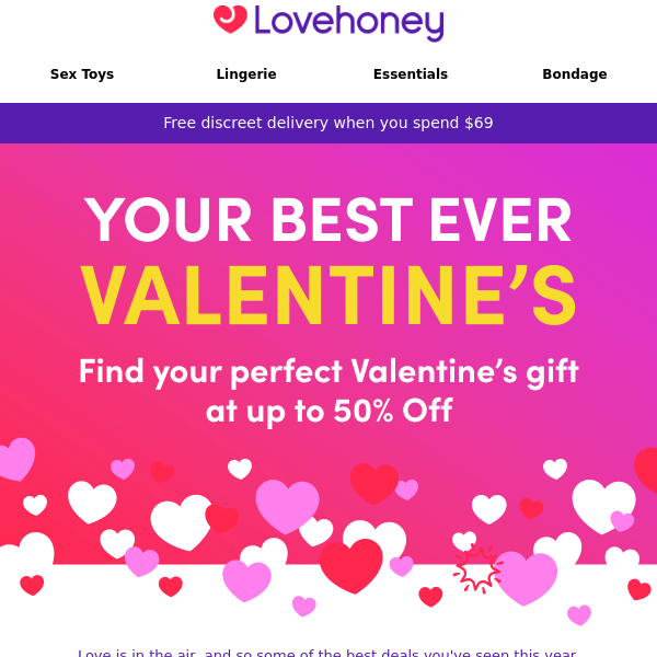 Lovehoney Coupons  50% Off March 2024 Coupon Codes