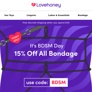 Happy BDSM Day, you kinky thing 😏