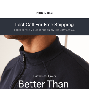 Last Call for FREE Holiday Shipping