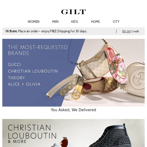 Your Most-Requested Brands Are HERE. | Christian Louboutin & More Men’s