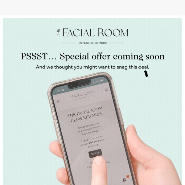 The Facial Room 🤫 Something BIG is coming!