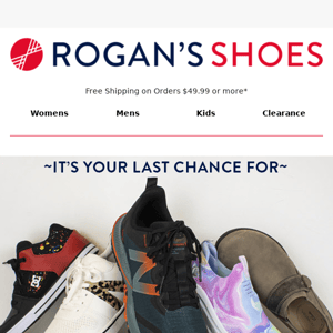 Last chance for sitewide savings @ Rogan's!