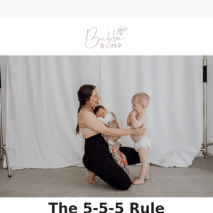 The 5-5-5 Rule Postpartum