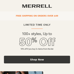 ENDING SOON: Up to 50% off 100+ styles