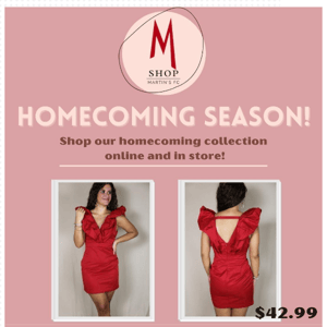 Shop our new Homecoming Collection!  👗❤️