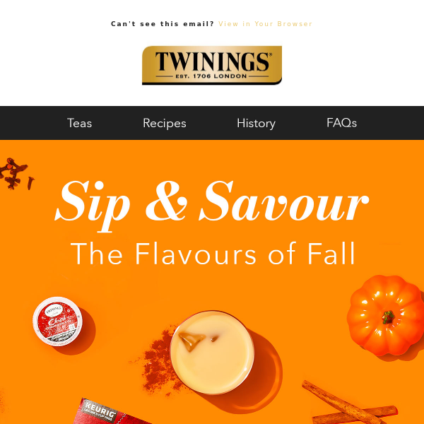 Fall in Love with Twinings' Chai Teas This Autumn 🍂
