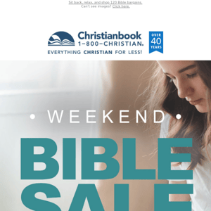 Weekend Bible Sale Thru 9/5