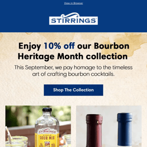 Sip & Celebrate Bourbon Heritage Month (take 10% off!) 🥃🍂