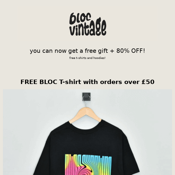 48 HOURS LEFT OF OUR WEBSITE | now get a FREE BLOC T-shirt or Hoodie with your order!