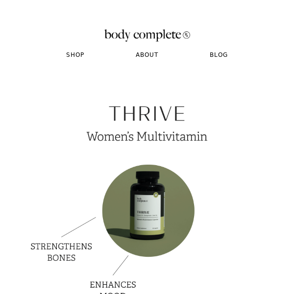 THRIVE Women’s Multivitamin Is Back In Stock!