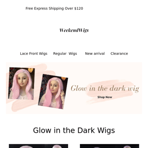 Glow in the dark wigs