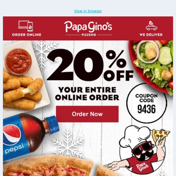 Hey Papa Gino's Fans - Opening This Will Make You Hungry & SAVE You Money.