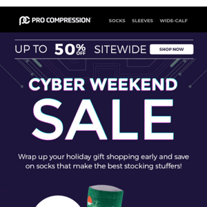 Up to 50% OFF 🧔‍♂️🖥️ Cyber Weekend Has ARRIVED 🎉