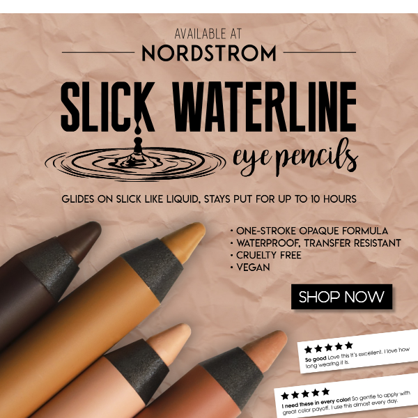 🤎 Slick Waterline Eye Pencils 🛒 Available at Nordstrom.com 🤎