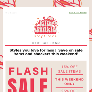 ⚡️Surprise Weekend Sale - Extra 15% Off Sale Items + 25% Off Shackets ⚡️
