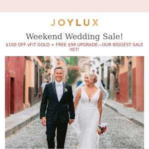 Say 'I Do' to this incredible vFit offer!