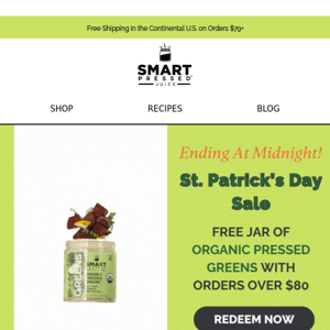 Last call for St Patrick's Day Sale