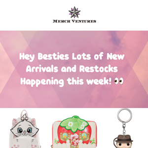 🤩 New Merch Arrivals, Restocks & 20% Off Sale Goodies for You!
