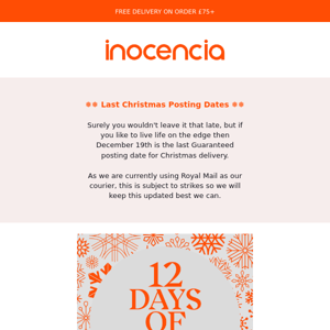 12 Days of Xmas Starts Now - Daily Special Offers