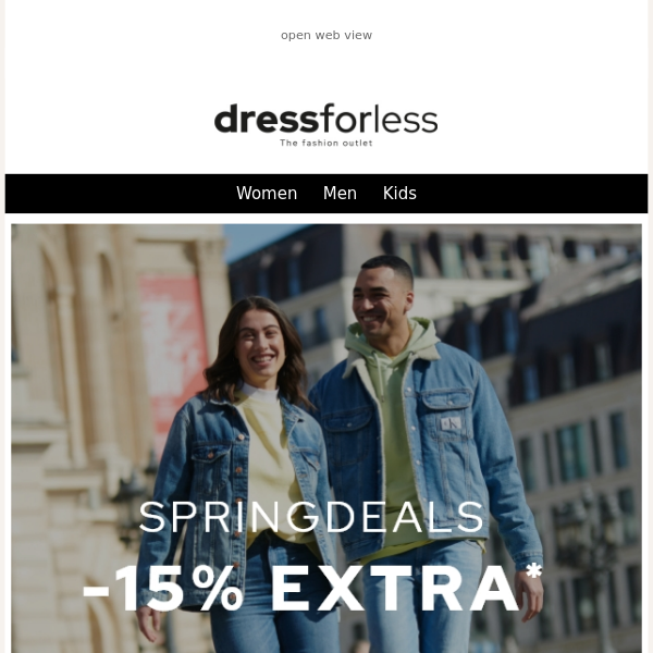 Spring Deals: 15% off everything!