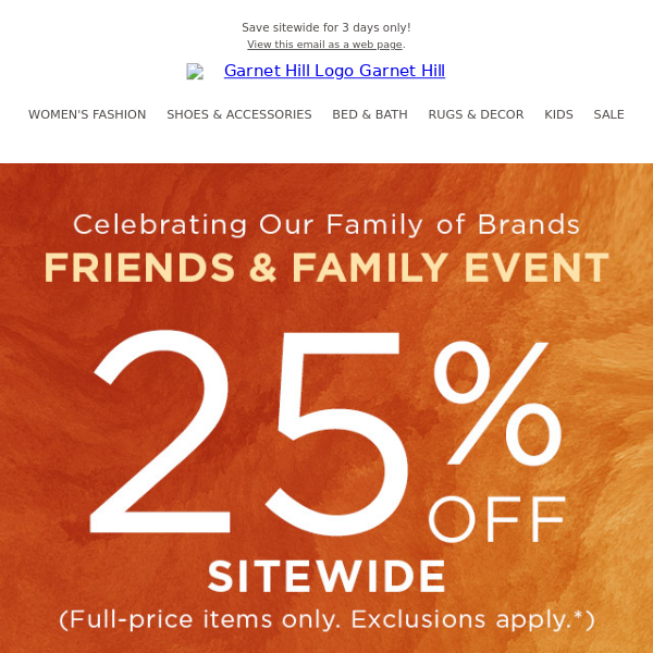 Enjoy 25% OFF: have you met our family of brands?