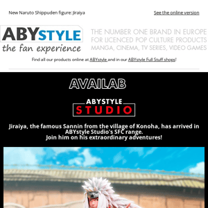 Discover the Jiraiya Figure by ABYstyle Studio!