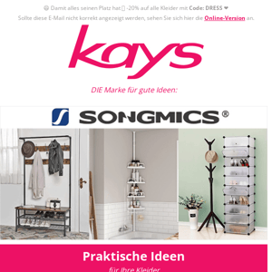 Unsere Marke der Woche... SONGMICS! ❤