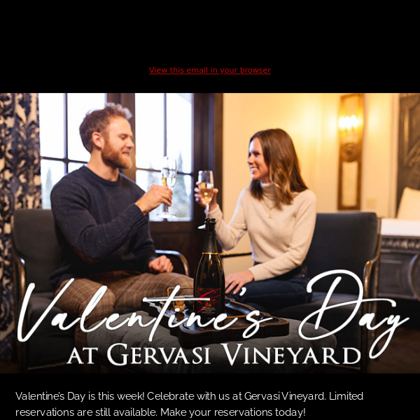 Celebrate Valentine's Day at Gervasi