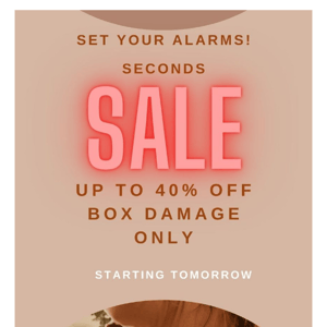 SECONDS SALE - THIS IS NOT A DRILL 🔫