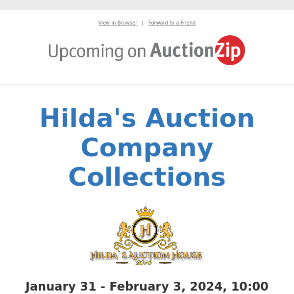 Hilda's Auction Company Collections