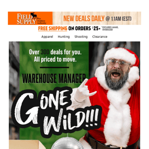 😜 Warehouse Manager Gone Wild! Over 300 deals for you, all priced to move.