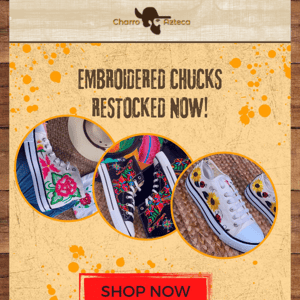 {Restocked} Mexican Chucks tennis