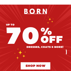 70% OFF Dresses Born Clothing Ireland! 👗