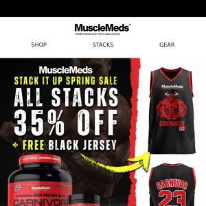 Save 35% On ALL Stacks + Get A FREE Jersey 🚨