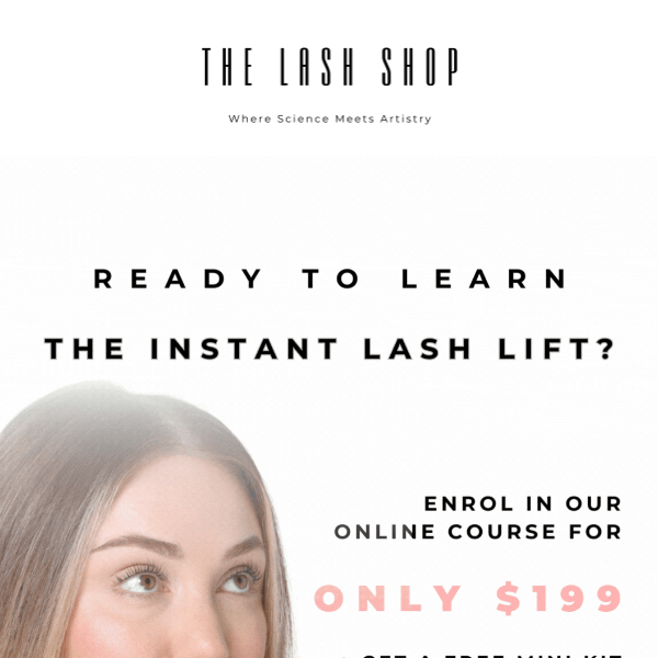 Learn Lash Lifts for ONLY $199 🤓