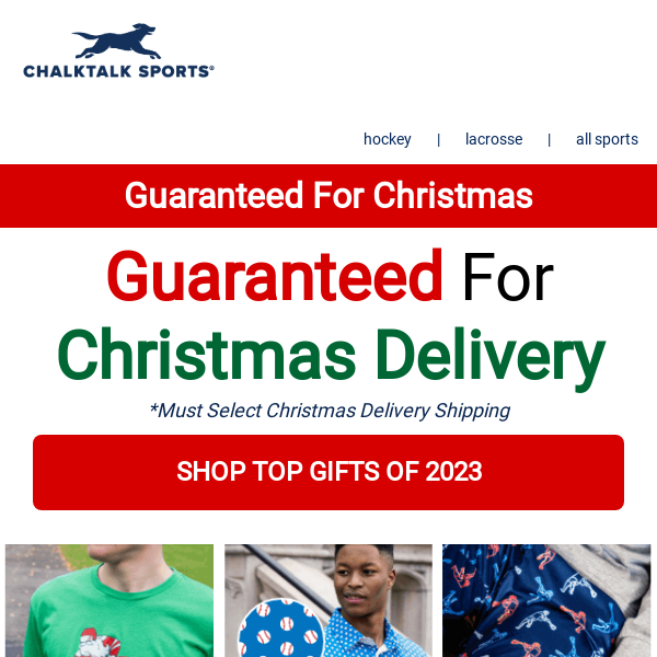 Still Time! SPORTS Gifts Delivered By Christmas