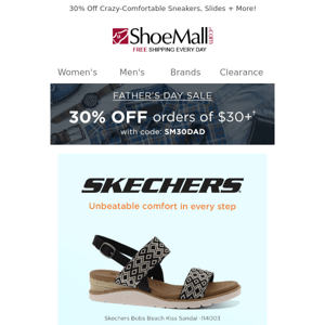 Unbeatable: Skechers + 30% Off