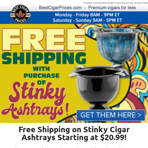 🌫️ Free Shipping on Stinky Cigar Ashtrays Starting at $20.99 🌫️